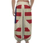 American Peace Flag Print Lantern Pants