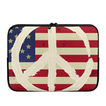 American Peace Flag Print Laptop Sleeve
