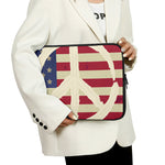 American Peace Flag Print Laptop Sleeve