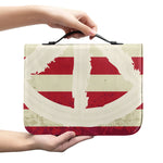 American Peace Flag Print Leather Bible Cover