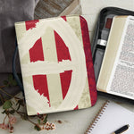 American Peace Flag Print Leather Bible Cover