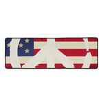 American Peace Flag Print Long Kitchen Mat