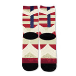 American Peace Flag Print Long Socks