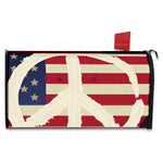 American Peace Flag Print Mailbox Cover