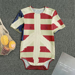 American Peace Flag Print Men's Bodysuit