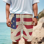 American Peace Flag Print Men's Cargo Shorts