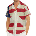 American Peace Flag Print Men's Deep V-Neck Shirt