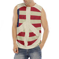 American Peace Flag Print Men's Fitness Tank Top