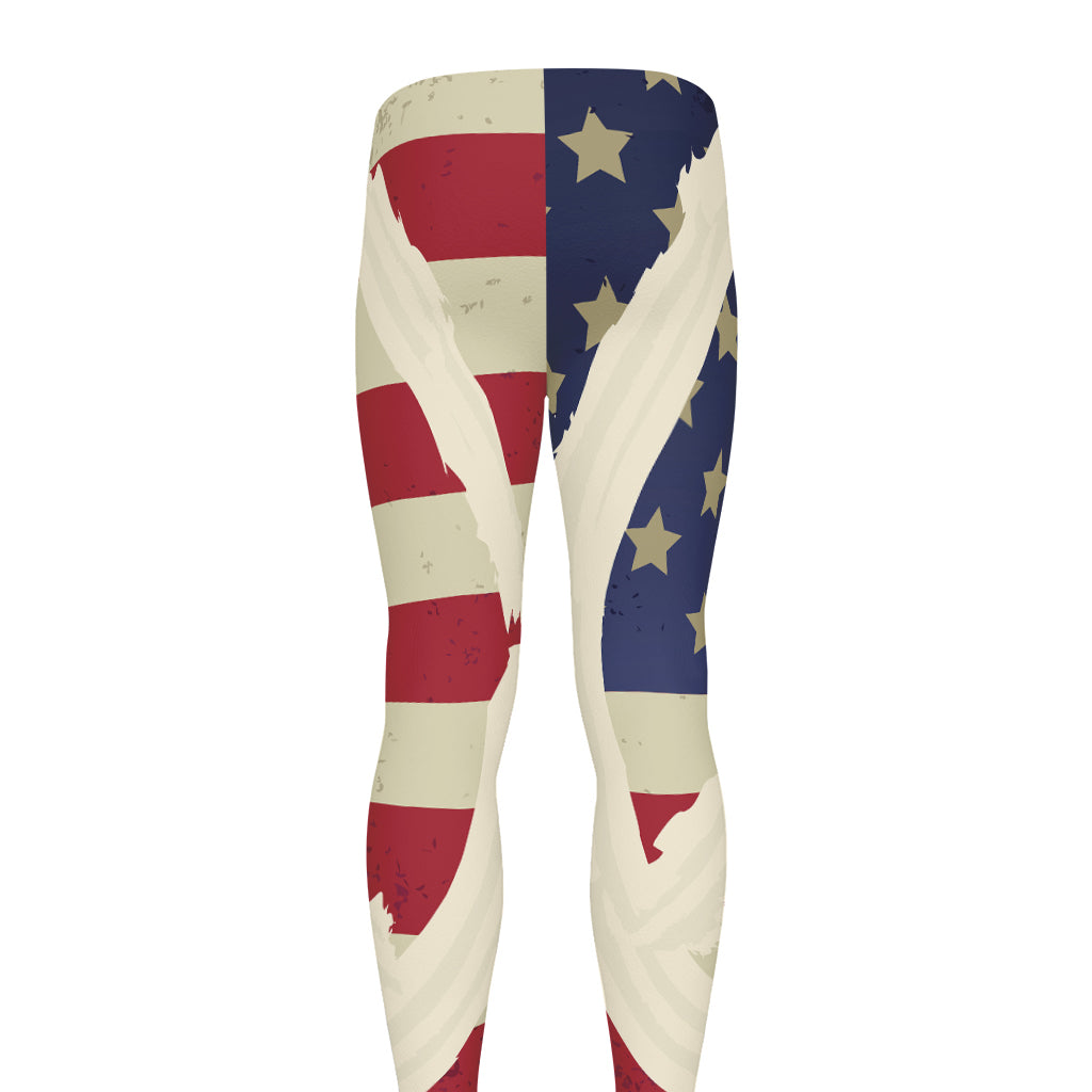 American Peace Flag Print Men's leggings