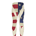 American Peace Flag Print Men's leggings