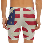 American Peace Flag Print Men's Long Boxer Briefs
