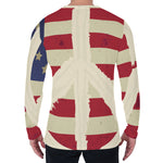 American Peace Flag Print Men's Long Sleeve T-Shirt