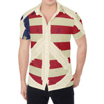 American Peace Flag Print Men's Shirt