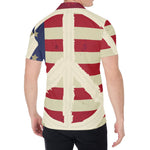 American Peace Flag Print Men's Shirt