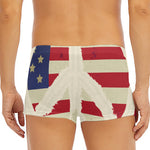 American Peace Flag Print Men's Short Boxer Briefs