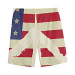 American Peace Flag Print Men's Sports Shorts