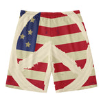American Peace Flag Print Men's Swim Trunks