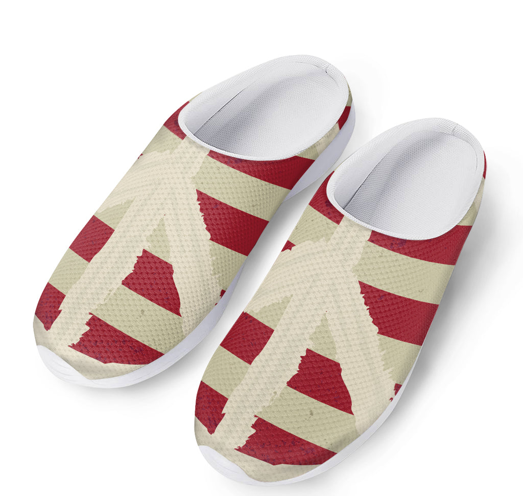 American Peace Flag Print Mesh Casual Shoes