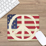 American Peace Flag Print Mouse Pad
