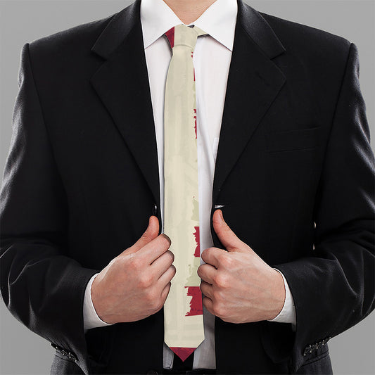 American Peace Flag Print Necktie