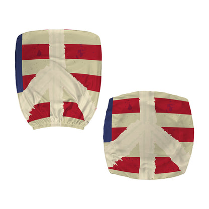 American Peace Flag Print Office Chair Cover