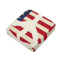 American Peace Flag Print Outdoor Seat Cushion Cover