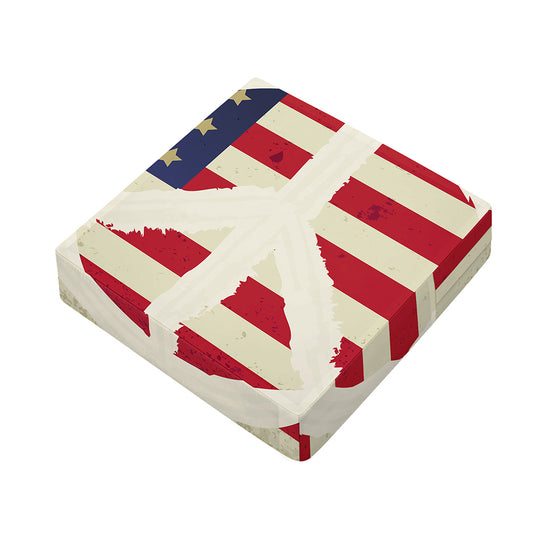 American Peace Flag Print Outdoor Seat Cushion Cover