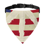 American Peace Flag Print Over The Collar Dog Bandana