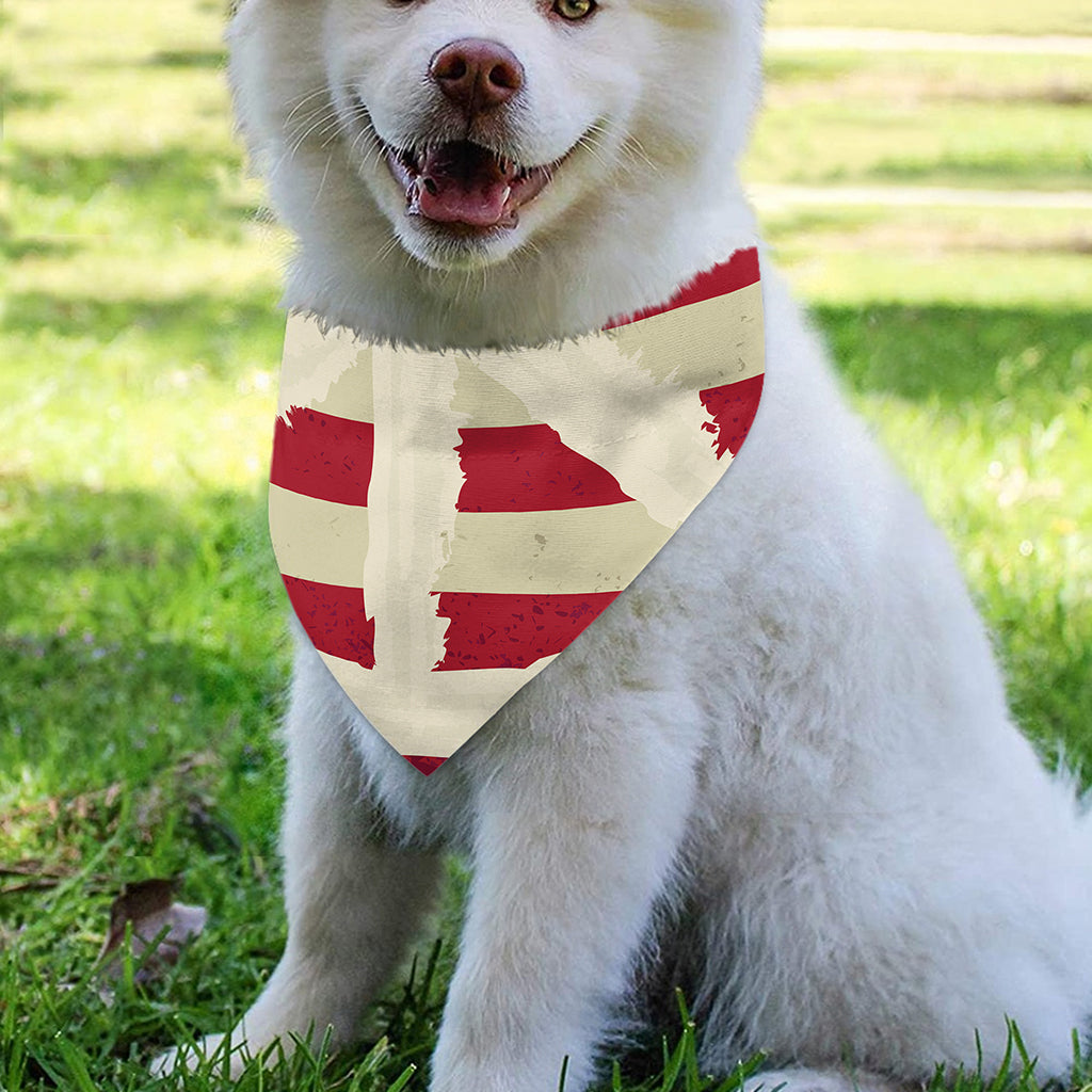 American Peace Flag Print Over The Collar Dog Bandana