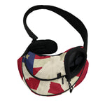 American Peace Flag Print Pet Sling Carrier