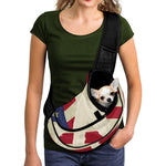 American Peace Flag Print Pet Sling Carrier