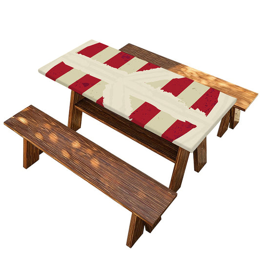American Peace Flag Print Picnic Table Cover