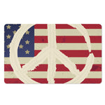 American Peace Flag Print Polyester Doormat