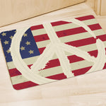 American Peace Flag Print Polyester Doormat