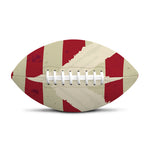 American Peace Flag Print Rugby Ball
