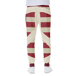 American Peace Flag Print Scuba Joggers