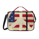 American Peace Flag Print Shoulder Strap Bible Bag