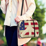 American Peace Flag Print Shoulder Strap Bible Bag