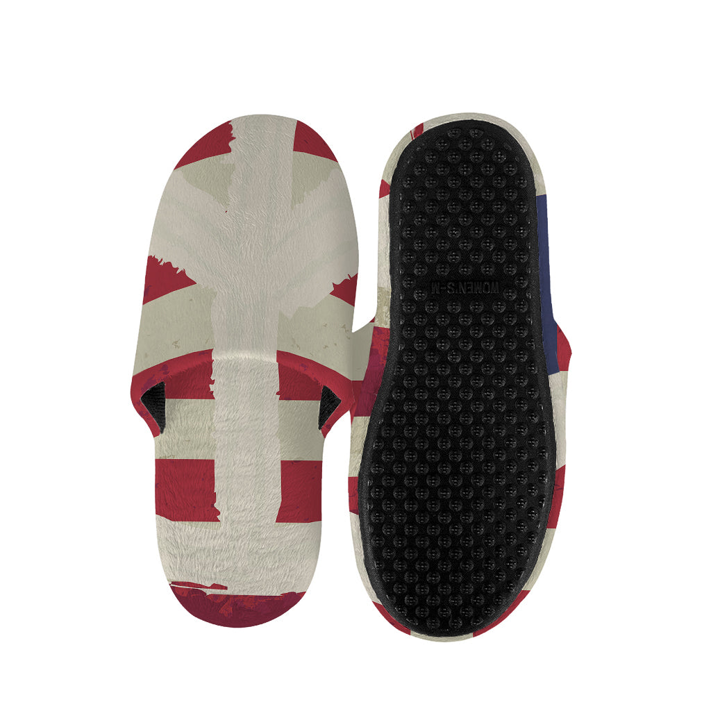 American Peace Flag Print Slippers