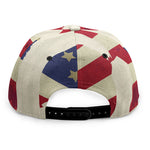 American Peace Flag Print Snapback Cap