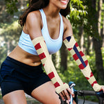 American Peace Flag Print Sun Protection Arm Sleeves