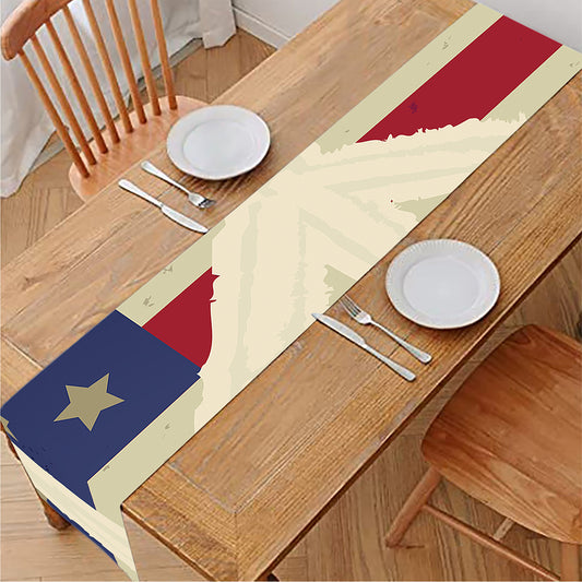 American Peace Flag Print Table Runner