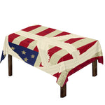 American Peace Flag Print Tablecloth