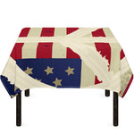 American Peace Flag Print Tablecloth