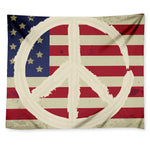 American Peace Flag Print Tapestry
