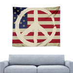 American Peace Flag Print Tapestry