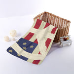 American Peace Flag Print Towel