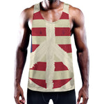 American Peace Flag Print Training Tank Top
