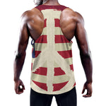 American Peace Flag Print Training Tank Top
