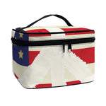 American Peace Flag Print Travel Makeup Bag